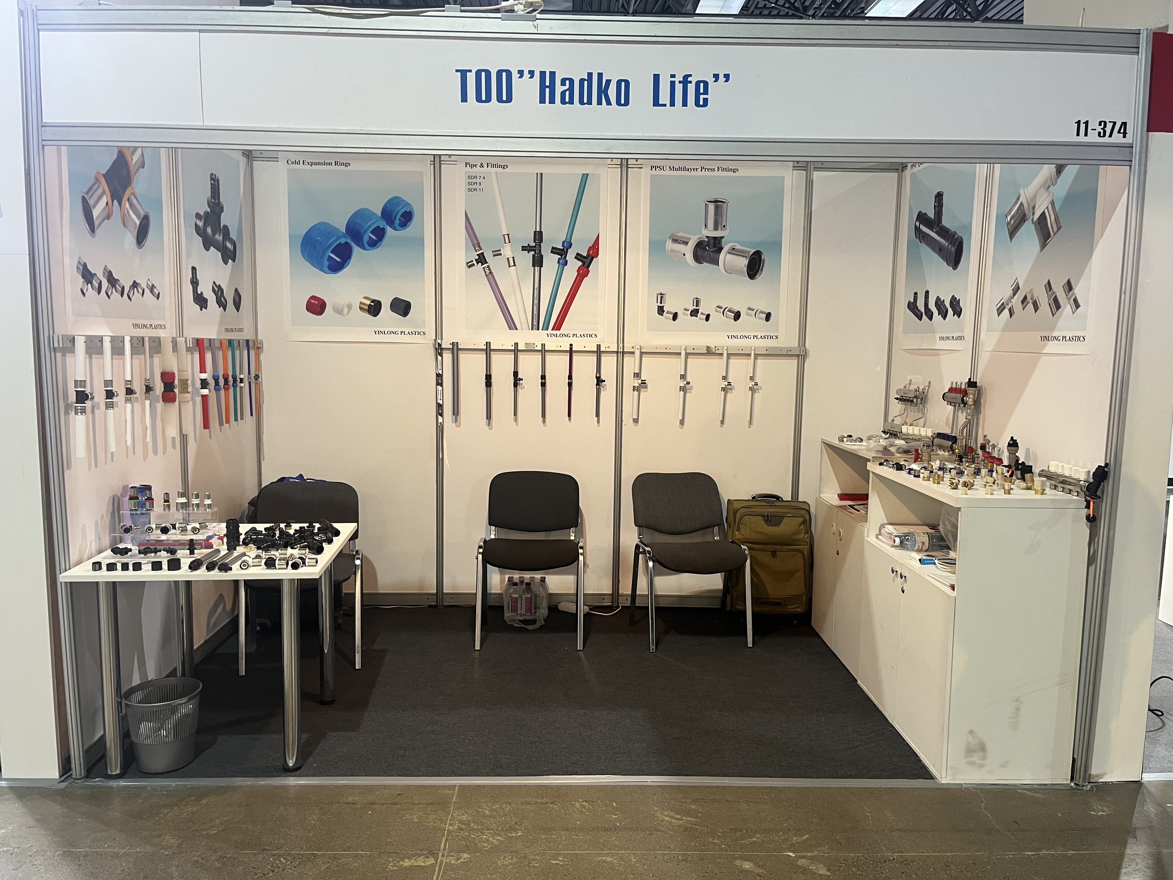 Engaging with visitors at the show